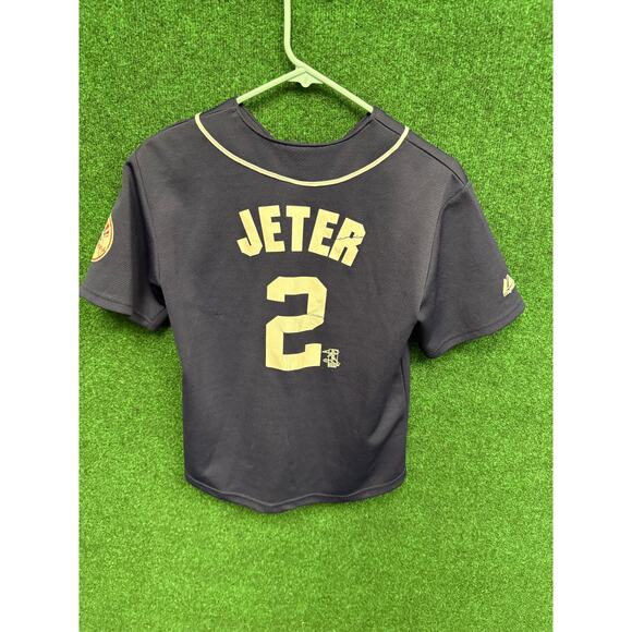 New York Yankees Youth Derek Jeter Jersey Sz Medium 10/12 Unisex VTG Y2K - Picture 1 of 7